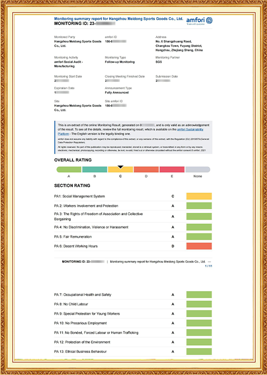 Giấy chứng nhận BSCI